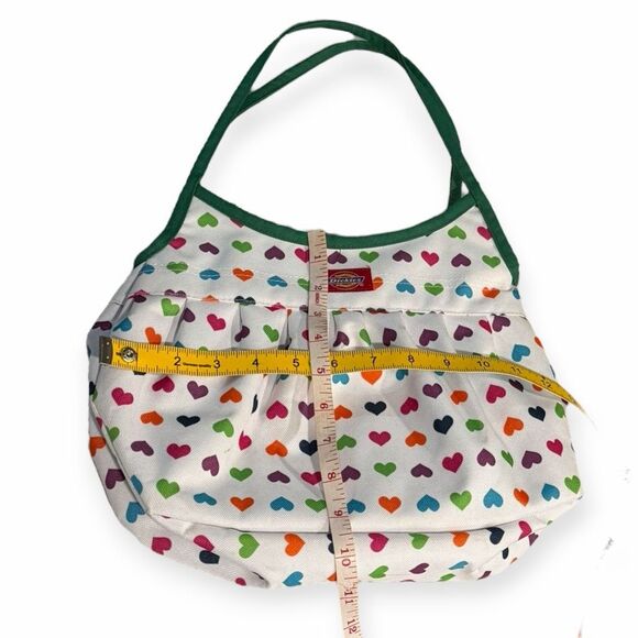 DICKIES White Multicolor Heart Print Insulated Lunch Tote Bag - Picture 2 of 4